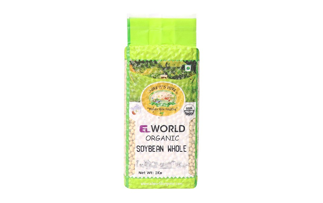 Elworld Organic Soybean Whole    Pack  1 kilogram